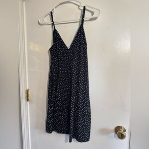 Brandy Melville Blue Midi Sundress Spaghetti Strap V-Neck